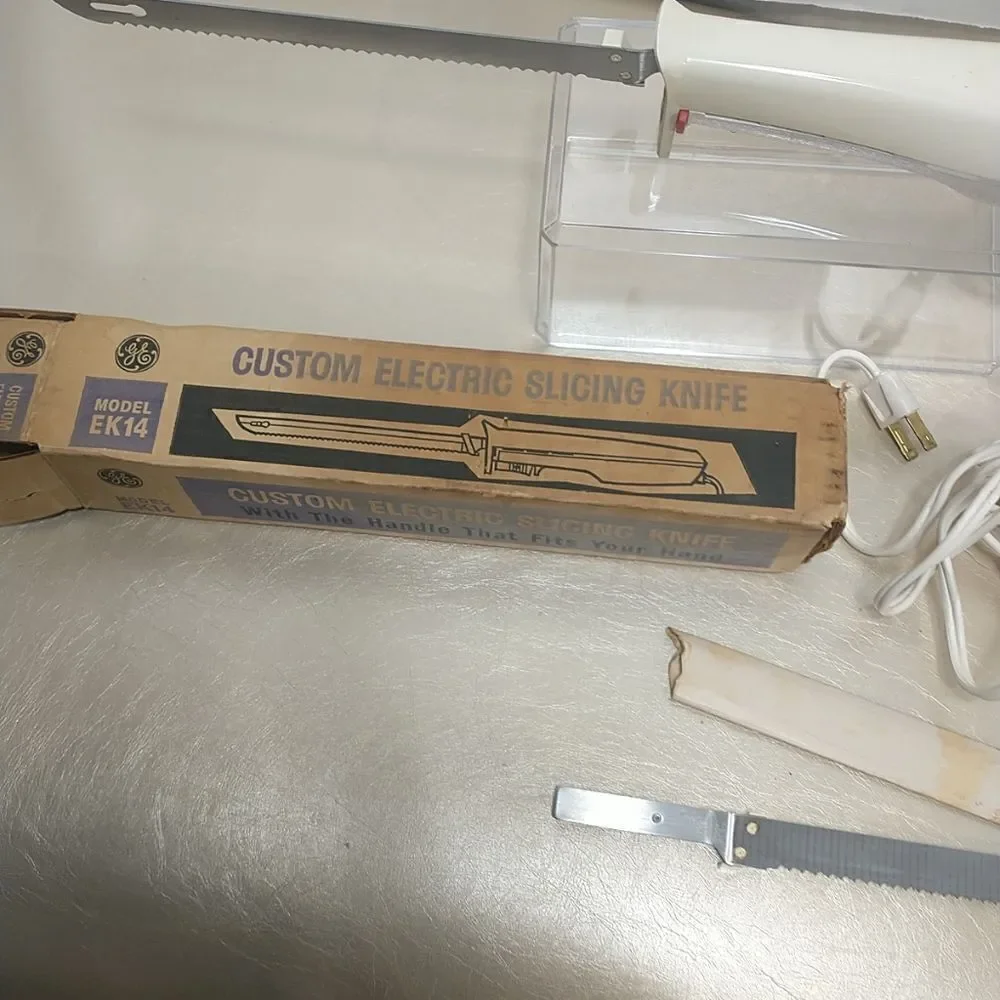 Vintage GE Custom Electric Slicing Knife - Model EK14 Works Perfect . Condition